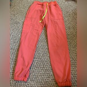 Figs scrubs set salmon pink